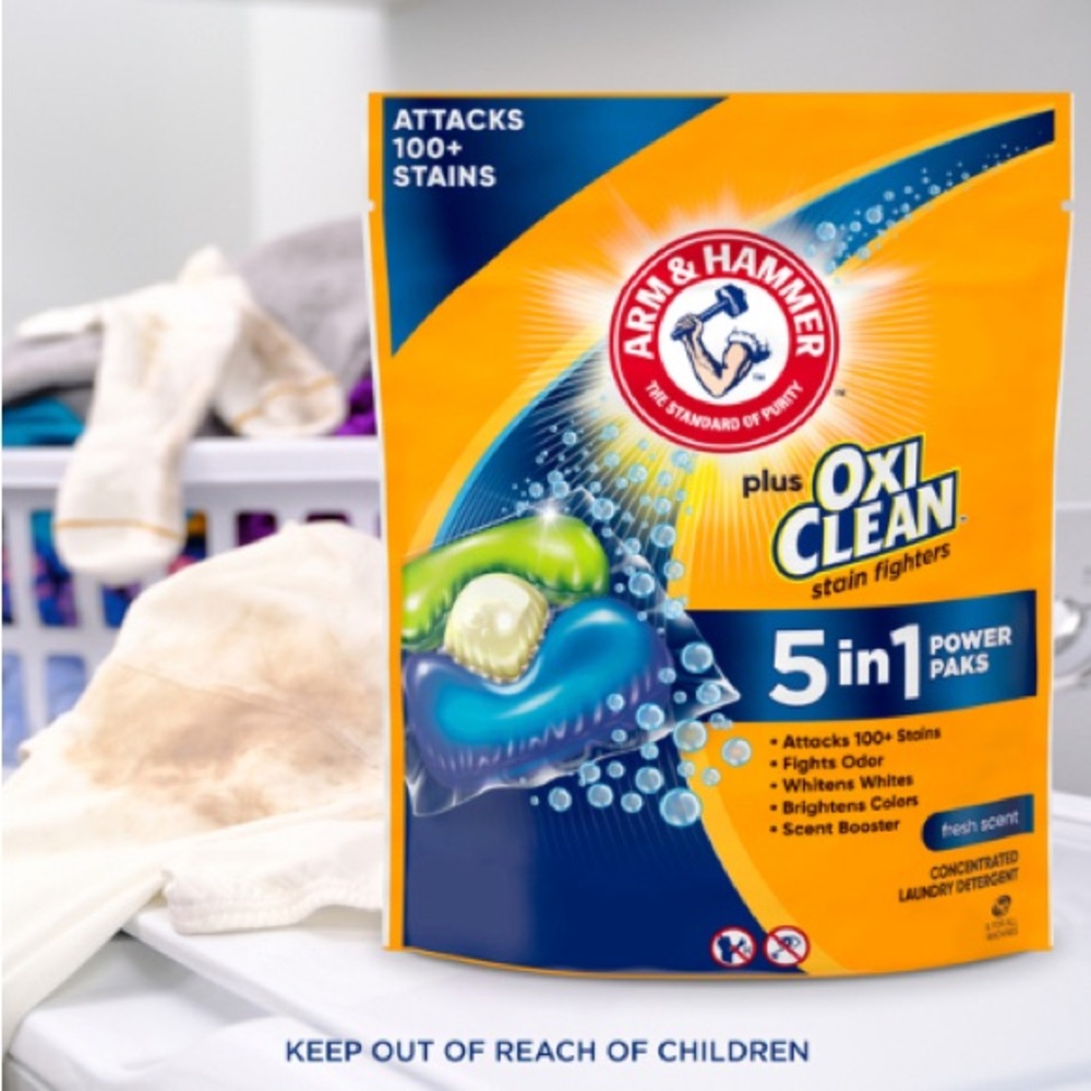 Arm & Hammer Plus OxiClean 5-in-1 Power Paks